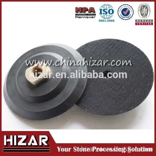 Stone Angle Grinder Rubber Backer Pads for Diamond Polishing / Back Holders